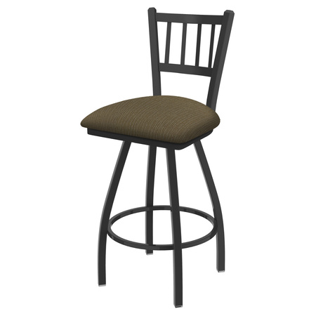 HOLLAND BAR STOOL CO 36" Swivel Bar Stool, Pewter Finish, Graph Cork Seat 81036PW017